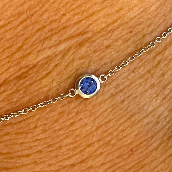 ***SOLD*** TIFFANY Elsa Peretti Color by the Yard Sapphire Bracelet In Platinum! - Picture 3 of 15